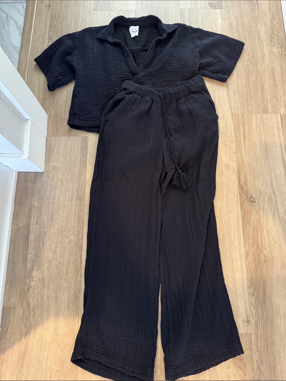Black Loft Beach Gauzy Set XS